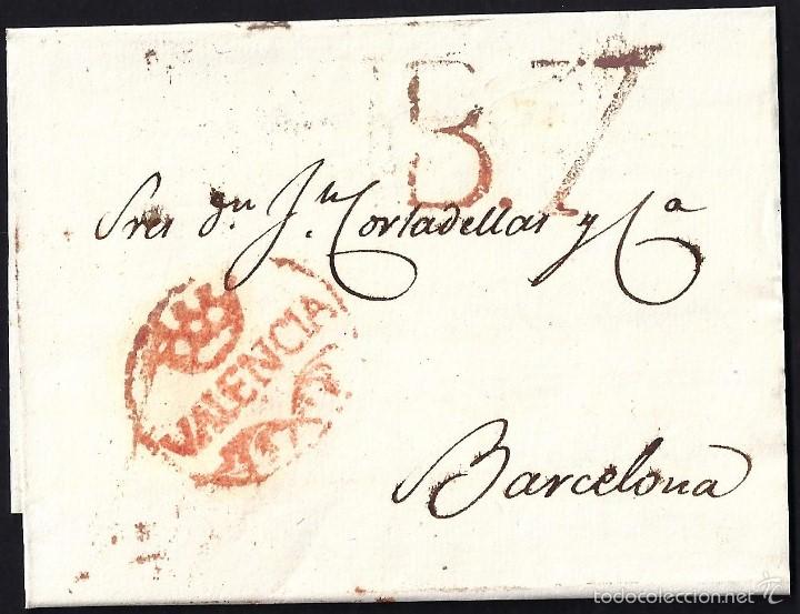 Sellos: 1820 Valencia a Barcelona - Foto 1