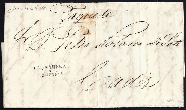 Sellos: 1850 Jerez a C&aacute;diz - Foto 1