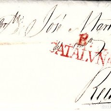 Sellos: PREFILATELIA - CARTA COMPLETA DE BARCELONA (1834) A REUS MARCA NUM. 47 . Lote 94451106