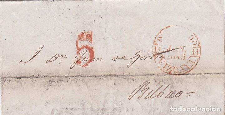Sellos: SOBRE: 1845  BILBAO - Foto 1