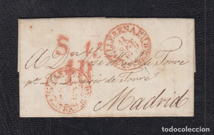 Sellos: 1849.- LLERENA A MADRID - Foto 1
