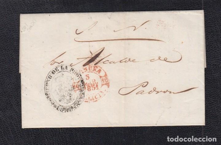 Sellos: 1851.- CORU&Ntilde;A A PADRON - Foto 1