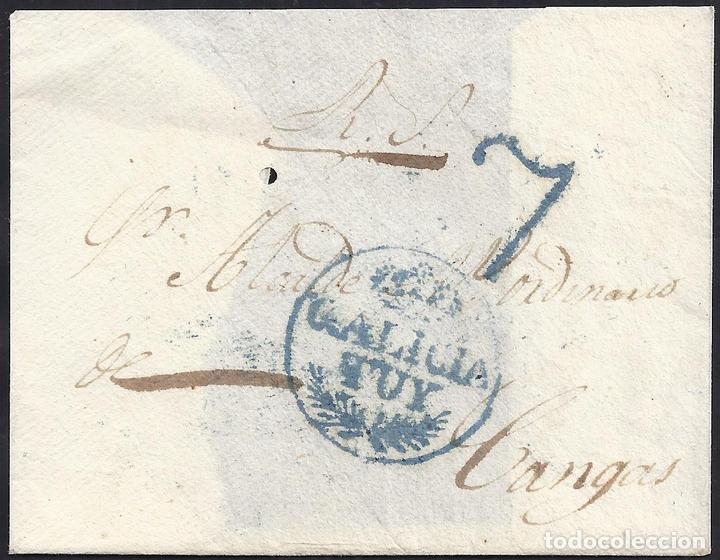Sellos: CIRCA 1835. ESPA&Ntilde;A. SPAIN. A CANGAS. - Foto 1