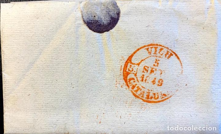 Sellos: 1849. TARREGA-VICH. ENVUELTA COMPLETA - Foto 2