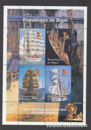 Sellos: N&iacute;ger. HB. Barcos 1999. ** - Foto 1