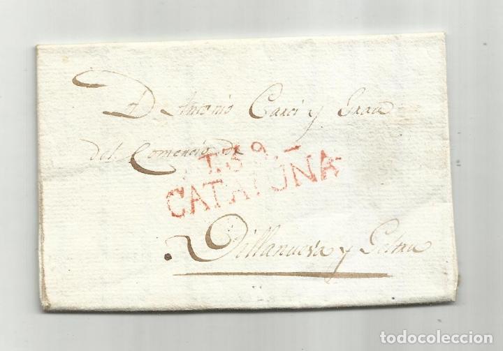 Sellos: circulada y escrita 1818 de tarragona a vilanova i la geltru - Foto 1 - 303125398