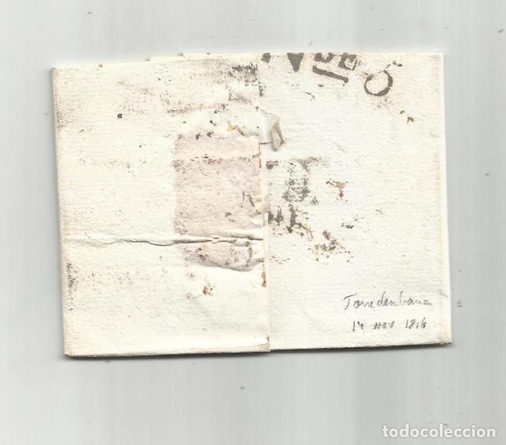 Sellos: circulada y escrita en catalan 1816 de torre de embarra a barcelona - Foto 3 - 303125978