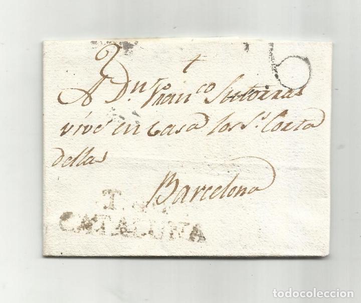 Sellos: circulada y escrita en catalan 1816 de torre de embarra a barcelona - Foto 1 - 303125978