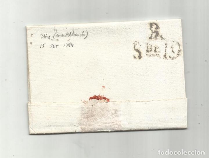 Sellos: circulada y escrita en catalan 1794 de pina montblanc tarragona a barcelona - Foto 3 - 303127448