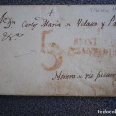 Sellos: PREFILATELIA CARTA AÑO 1835 CON MARCA DE REINOSA SANTANDER A HERRERA DE PISUERGA. Lote 349010369