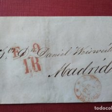 Sellos: ENVUELTA CIRCULADA 1851 DE ALICANTE A MADRID. Lote 365996666