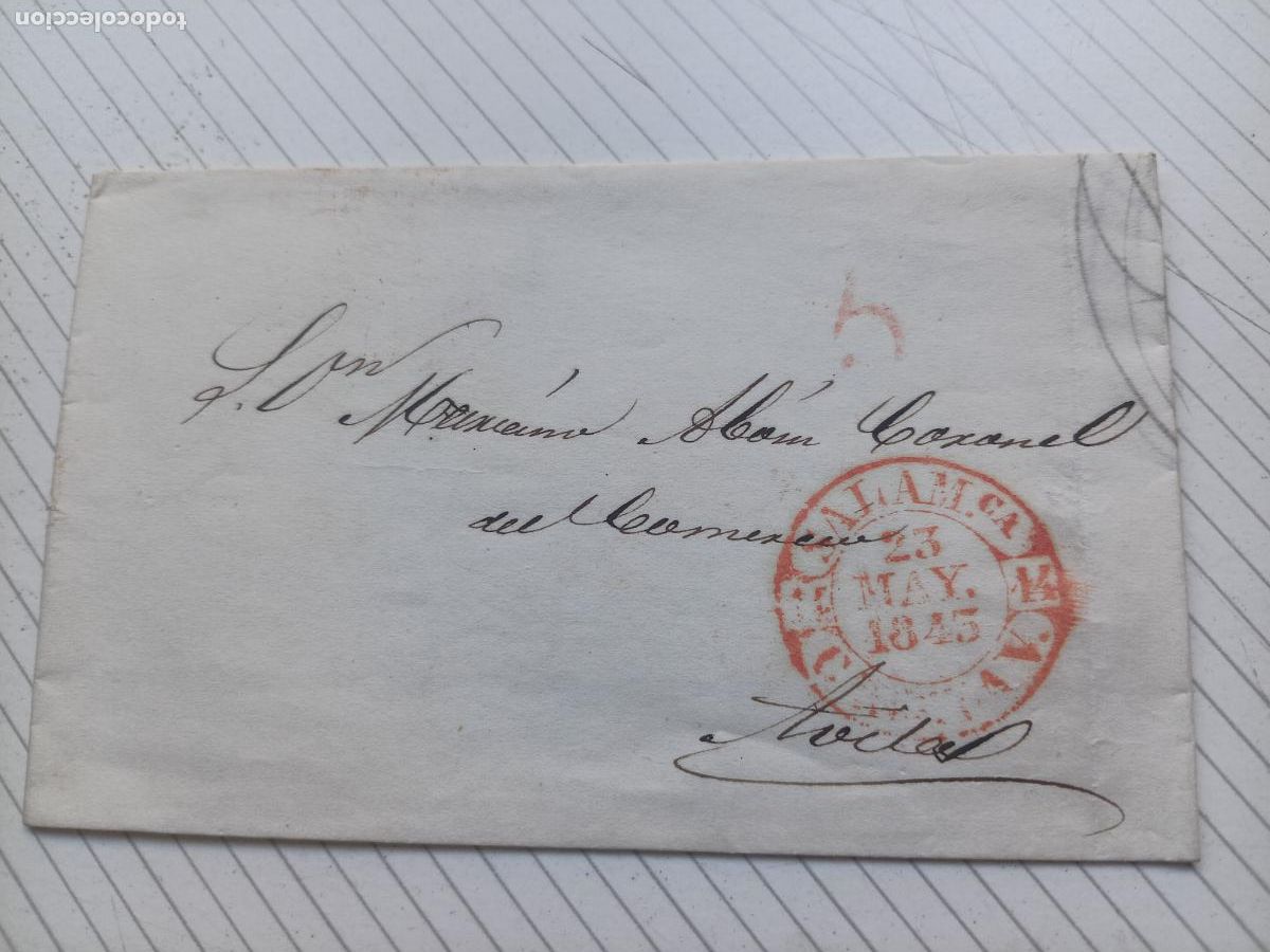 Stamps: PREFILATELIA. CARTA ENTERA. SALAMANCA A AVILA 1843