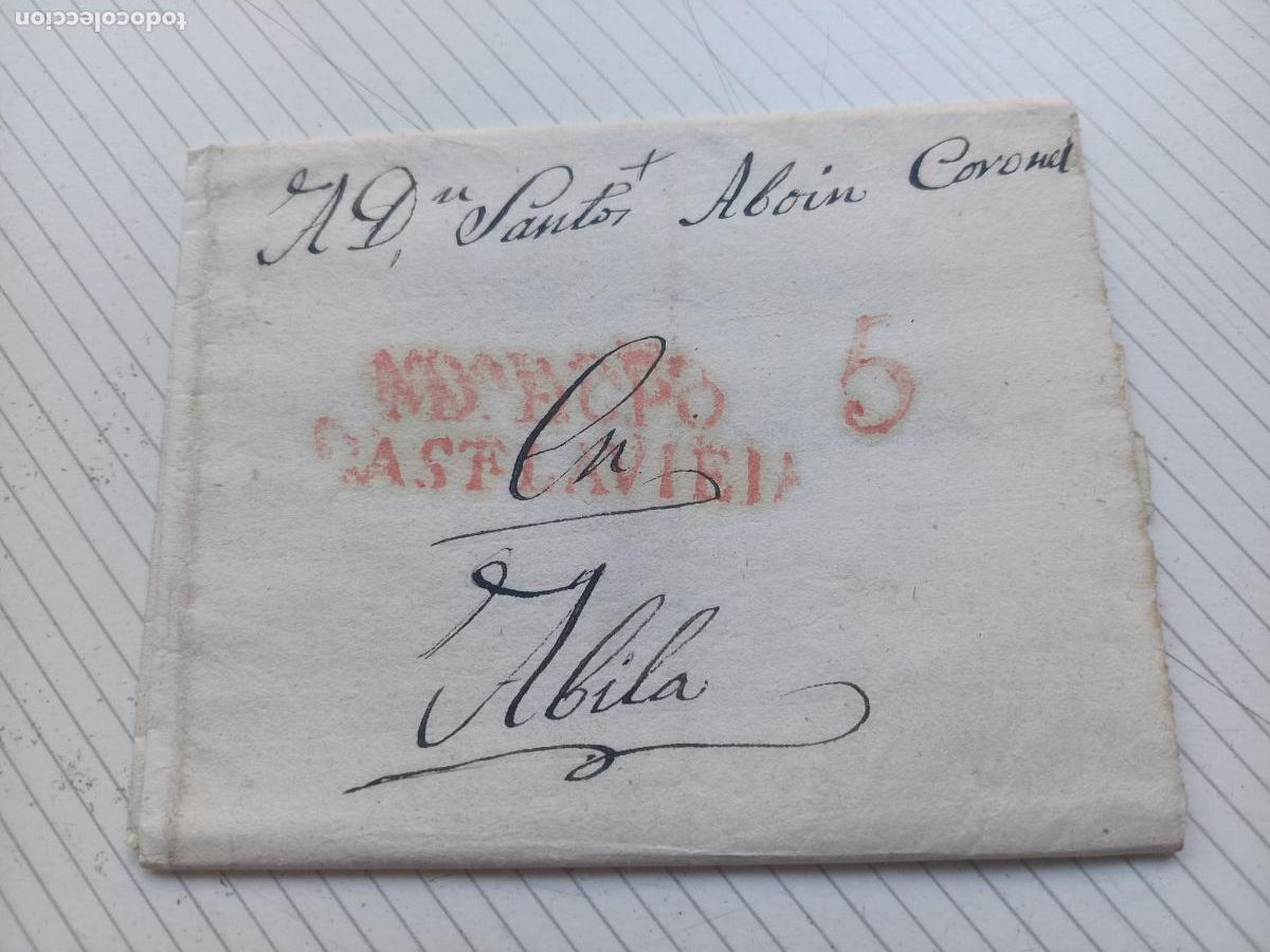 Stamps: PREFILATELIA. CARTA. MEDINA DEL CAMPO A AVILA 1835