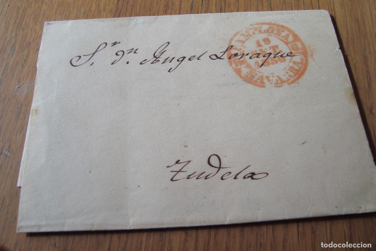 Sellos: PREFILATELIA. CARTA A ANGEL LARAQUE-MANUEL MARIA TAVARONA DE TUDELA. PAMPLONA NAVARRA 1950