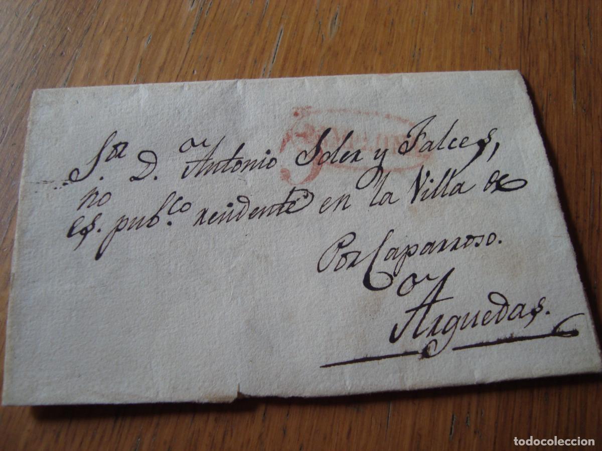 Sellos: PREFILATELIA. CARTA A ANTONIO SOLER FALCES DE CAPARROSO ARGUEDAS. JOAQUIN MARTIN PAMPLONA 18...