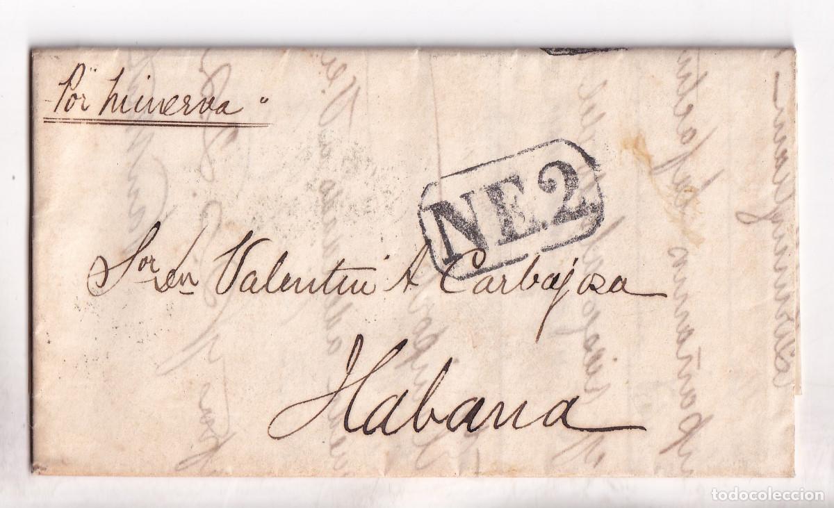 Sellos: PREFILATELIA. BIRMINGHAM. 1863. A CUBA. ENCAMINADOR DE LIVERPOOL. MARCA NE2. MUY RARO