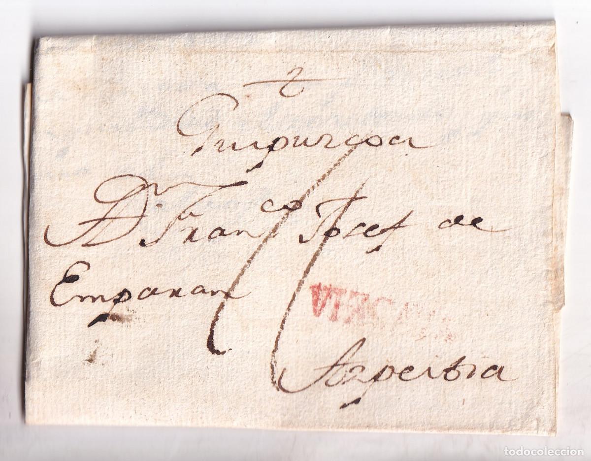 Sellos: PREFILATELIA. CARTA ENTERA. A AZPEITIA. PA&Iacute;S VASCO