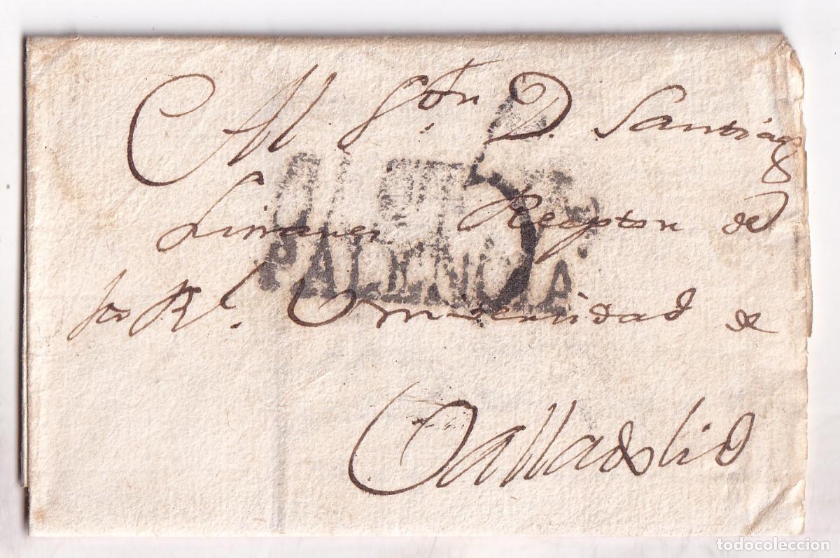 Selos: PREFILATELIA PALENCIA. VICENTE CERUELO DE LA FUENTE. 1809. AL RECTOR DE LA UNIVERSIDAD DE VALLADOLID