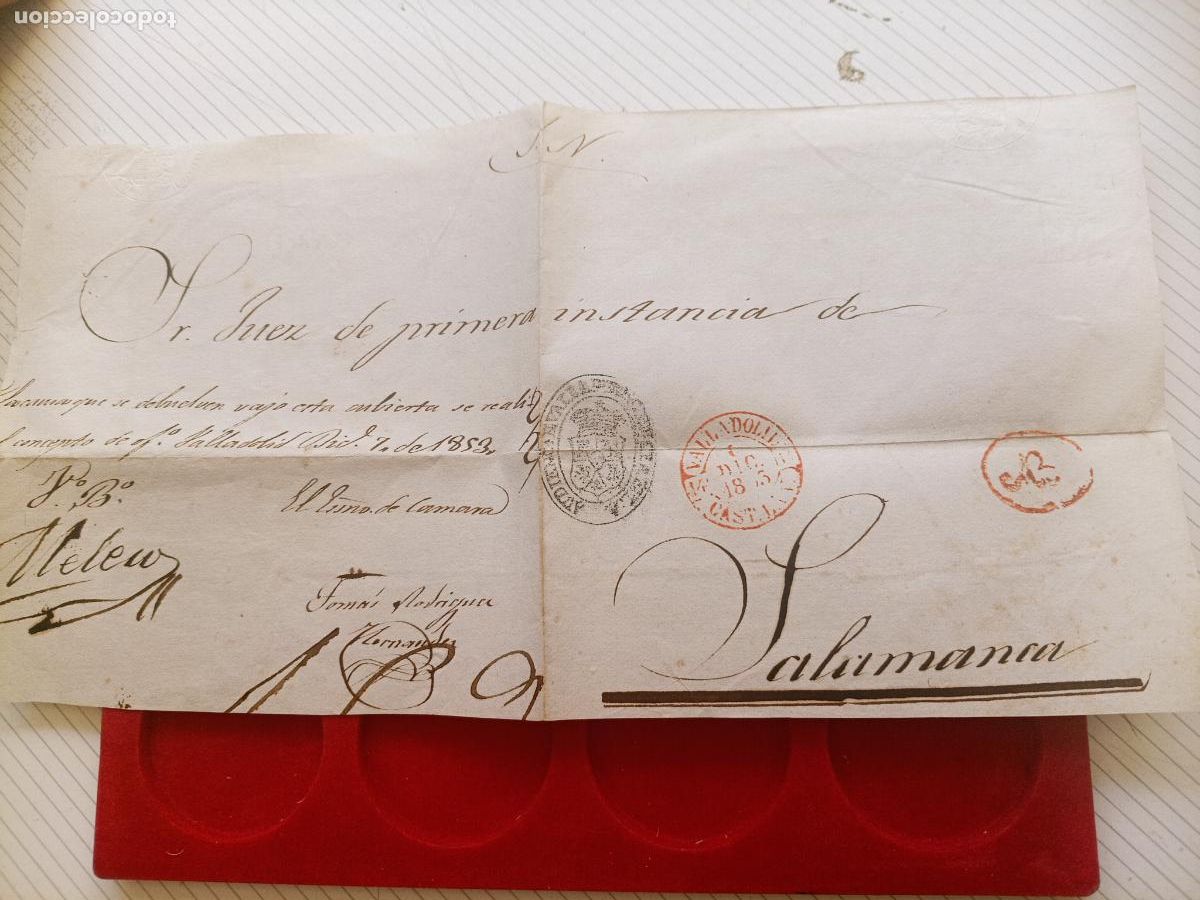 Sellos: Audiencia de Valladolid, marcas postales. Frontal, prefilatelia