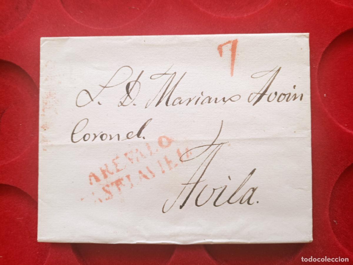 Sellos: PREFILATELIA AREVALO A AVILA. CARTA ENTERA 1842