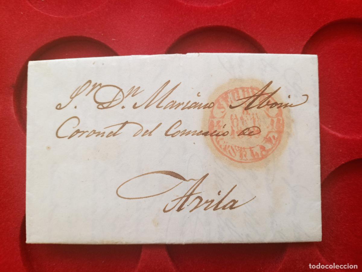 Sellos: PREFILATELIA. Carta completa. Segovia 1849