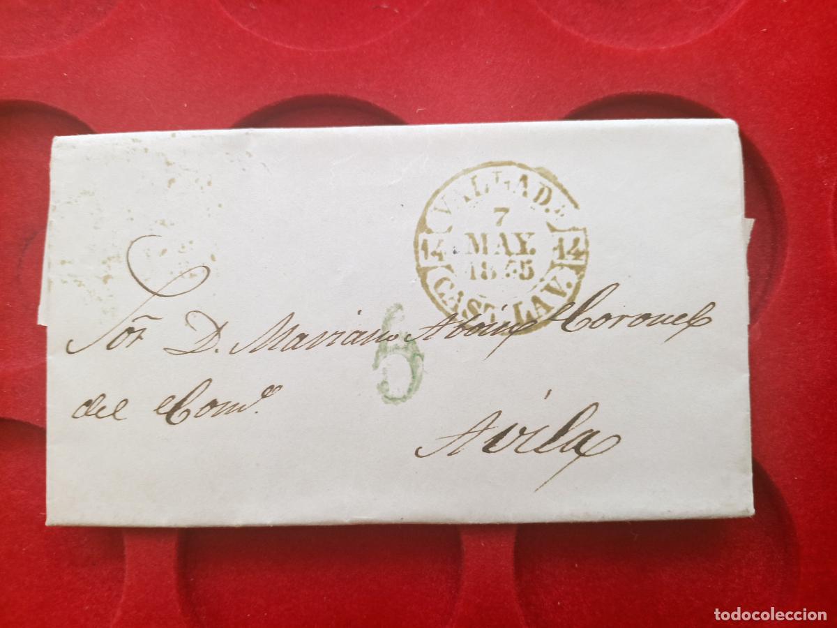 Sellos: PREFILATELIA. Carta. Valladolid a Avila