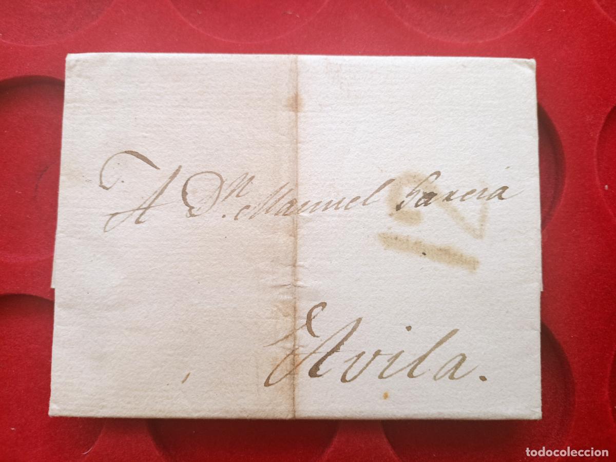 Sellos: PREFILATELIA. Carta. 1819 Avila. Porteo 12