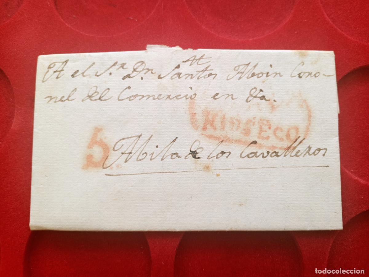 Sellos: PREFILATELIA. Carta. Medina de Rioseco, 1839 Avila