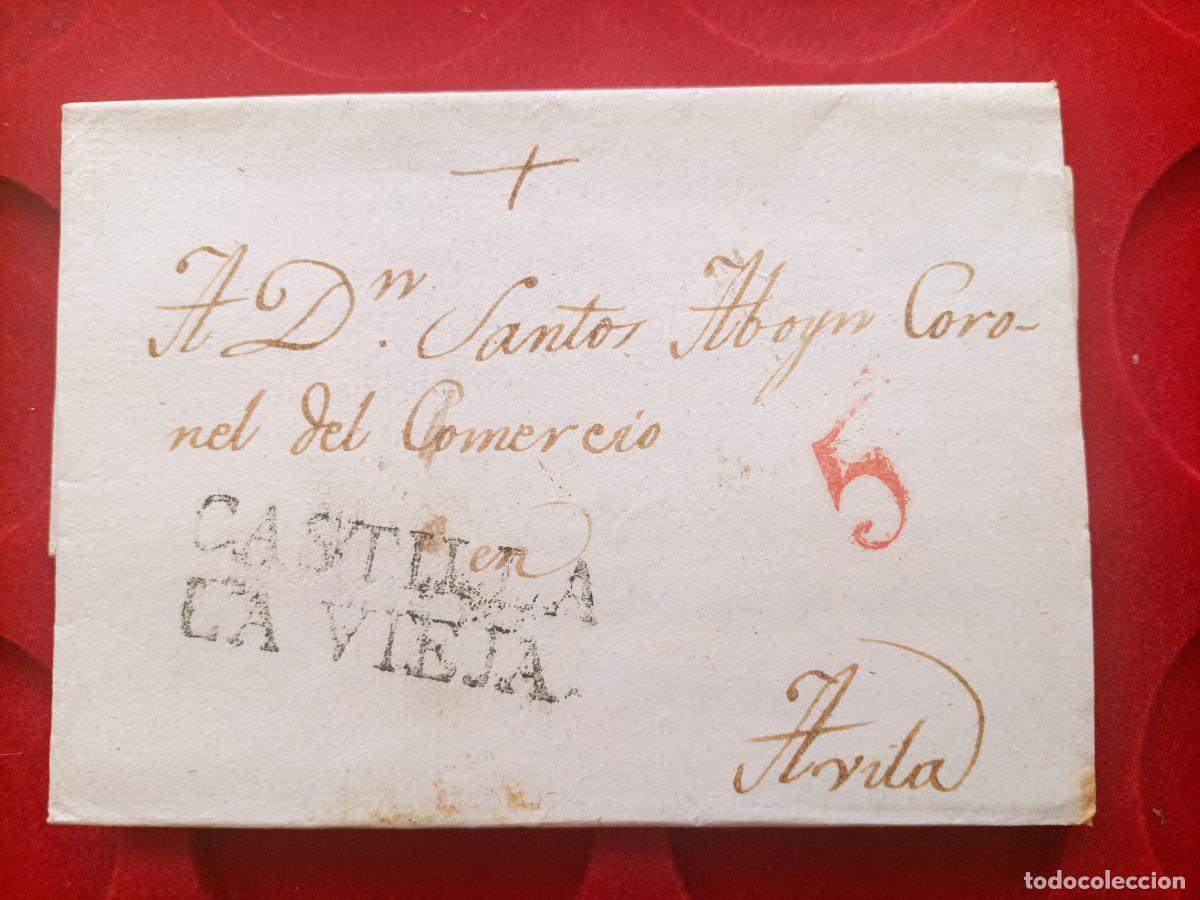 Sellos: PREFILATELIA. Carta. Avila 1820