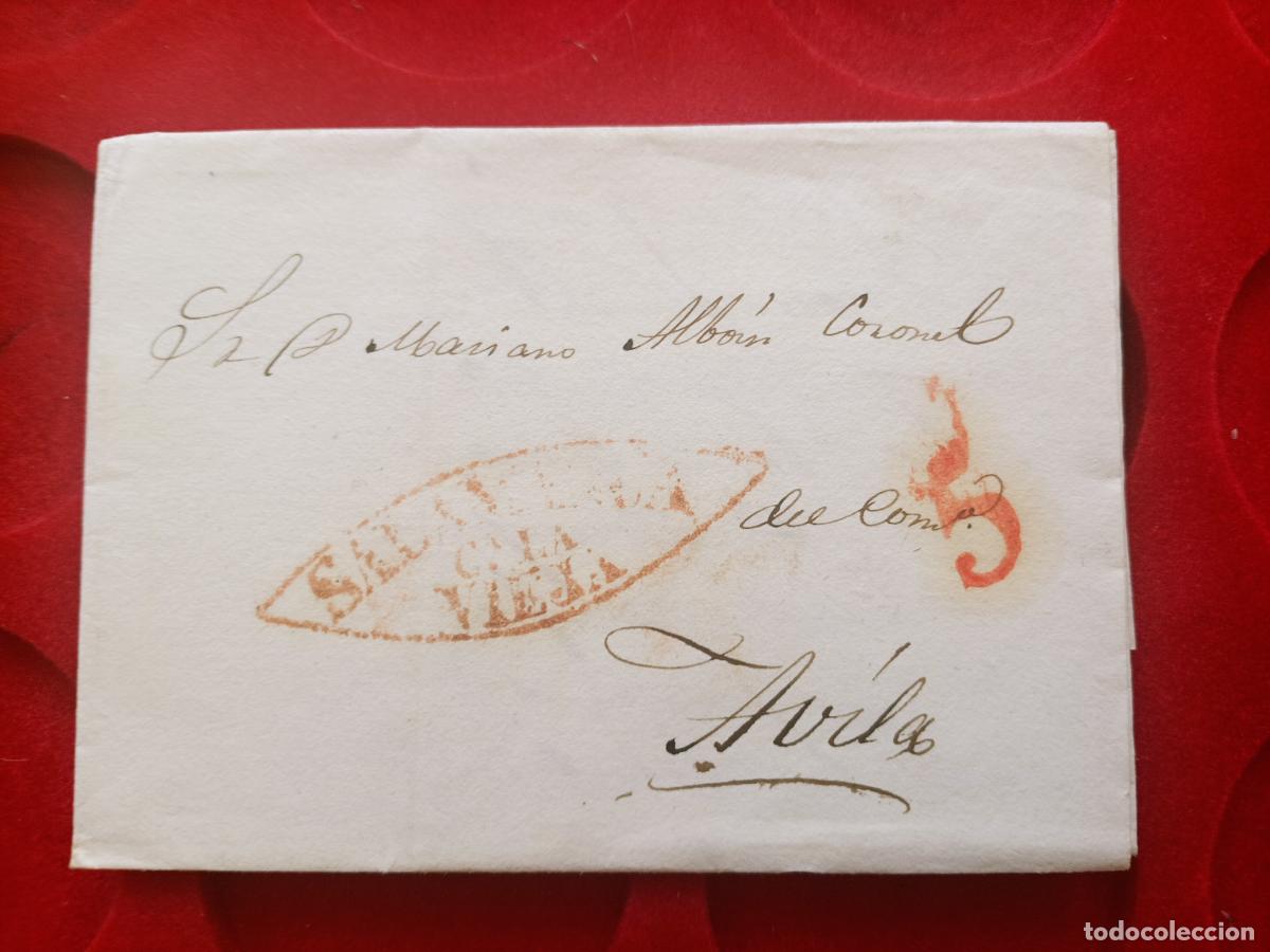 Briefmarken: Salamanca a Avila. Prefilatelia. Carta completa 1840