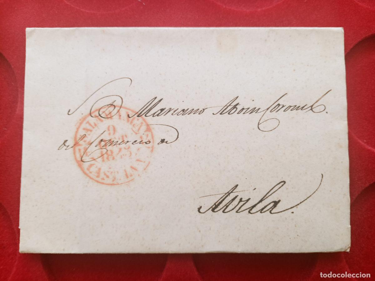 Briefmarken: Alba de Tormes, Salamanca, a Avila. Prefilatelia. Carta completa 1845