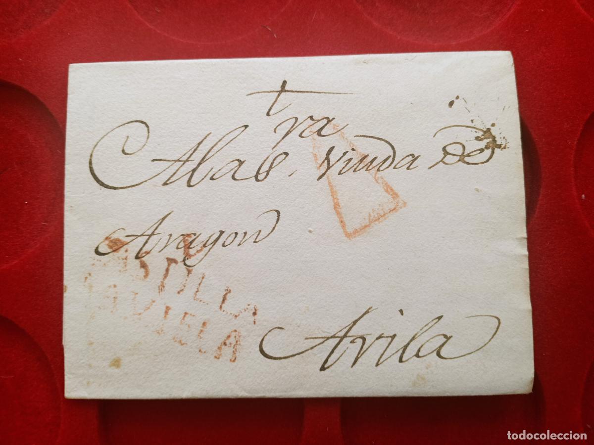 Briefmarken: Valladolid a Avila. Prefilatelia. Carta completa 1800