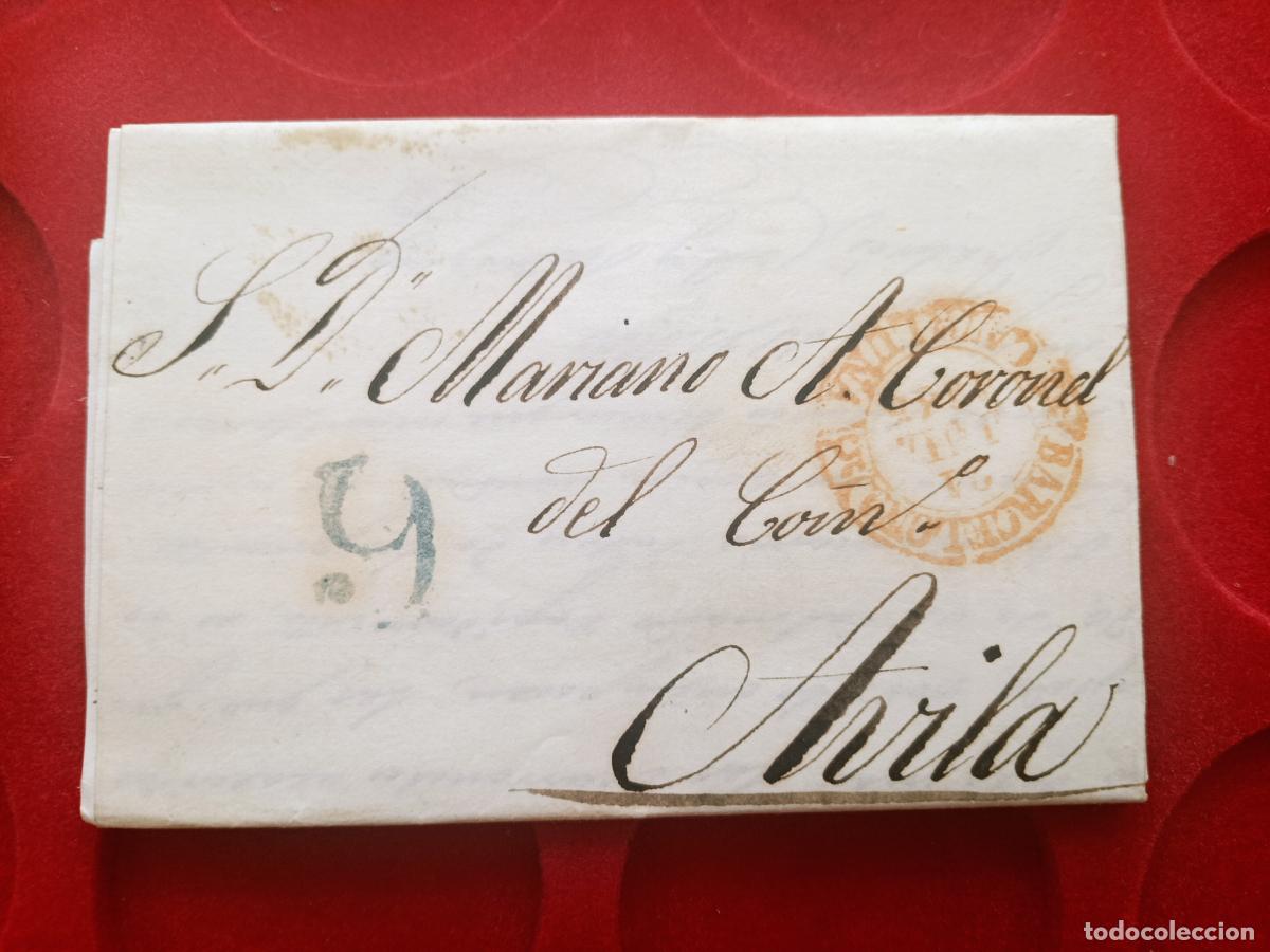 Sellos: PREFILATELIA BARCELONA A AVILA, CARTA ENTERA