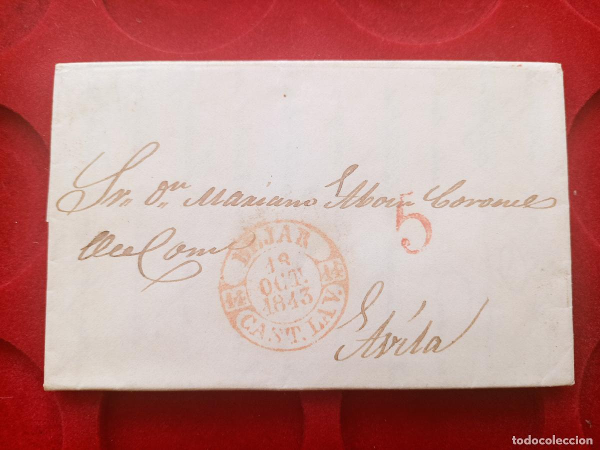 Sellos: PREFILATELIA BEJAR AVILA CARTA ENTERA CATILLA LA VIEJA 1843
