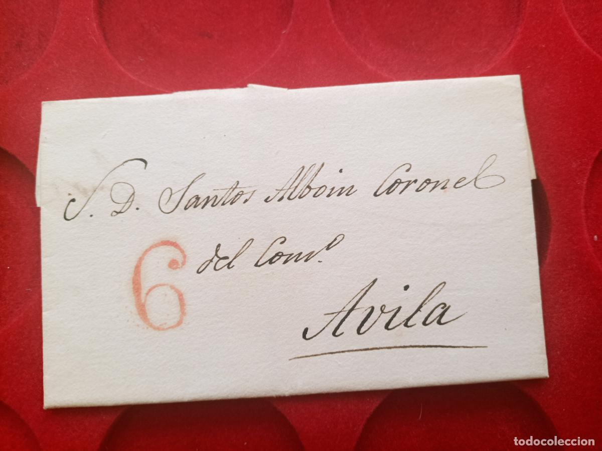 Sellos: PREFILATELIA. CARTA ENTERA. AVILA