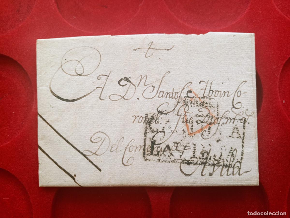 Sellos: PREFILATELIA. CARTA ENTERA, ZAMORA A AVILA, 1801