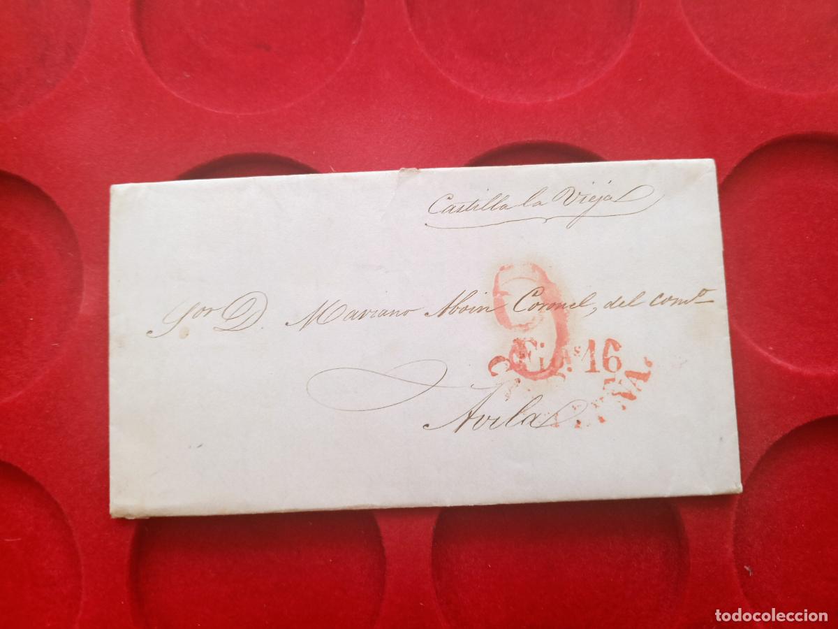 Sellos: PREFILATELIA. CARTA ENTERA FIGUERAS, CATALU&Ntilde;A A AVILA 1841