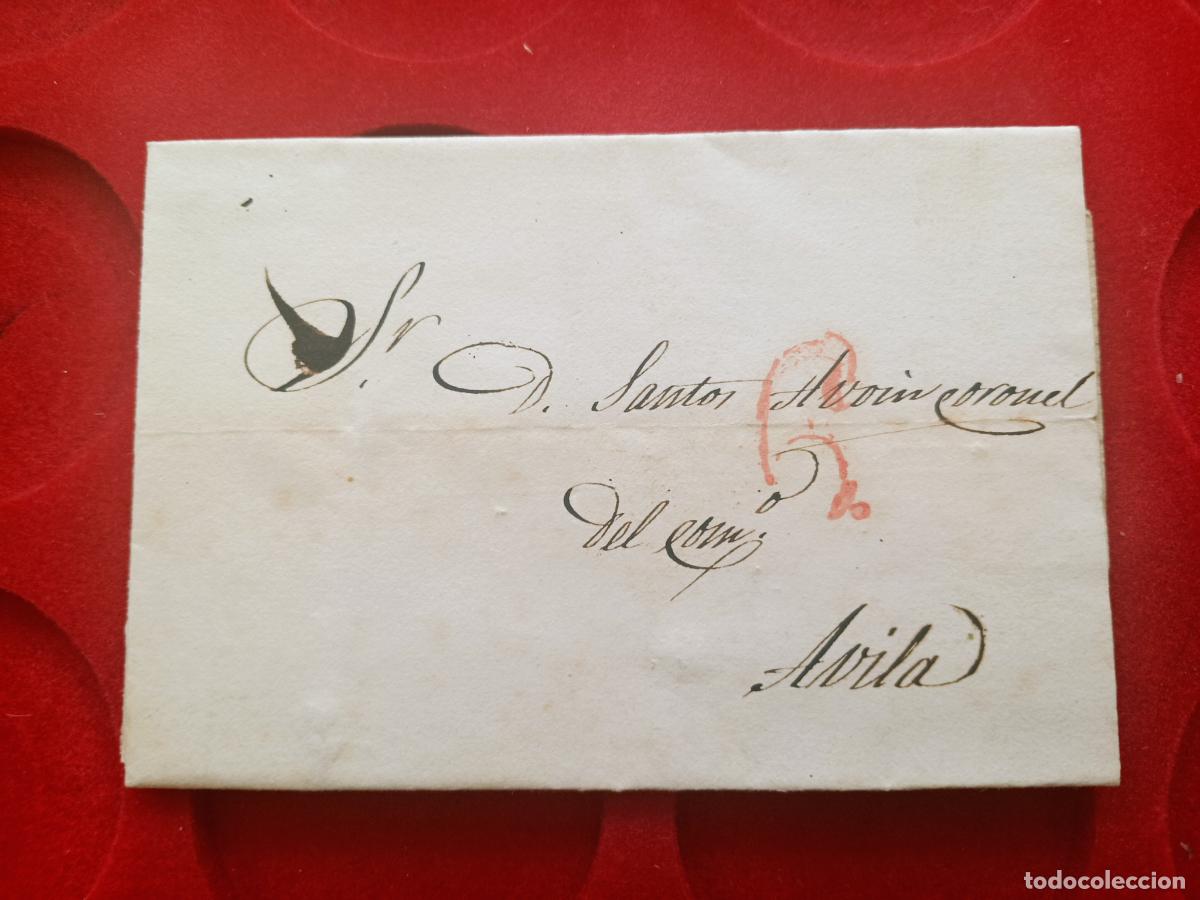 Sellos: PREFILATELIA. CARTA ENTERA AVILA