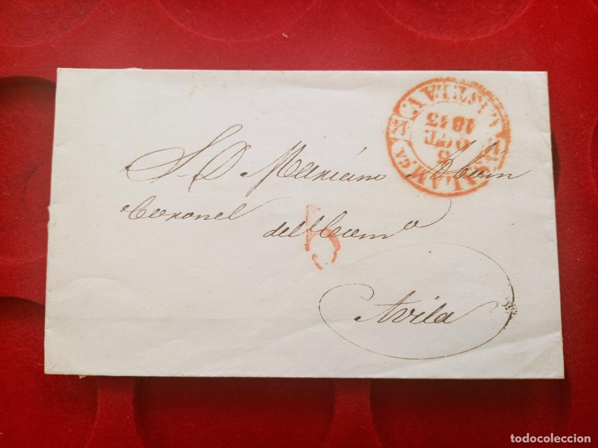 Sellos: PREFILATELIA. CARTA ENTERA SALAMANCA A AVILA