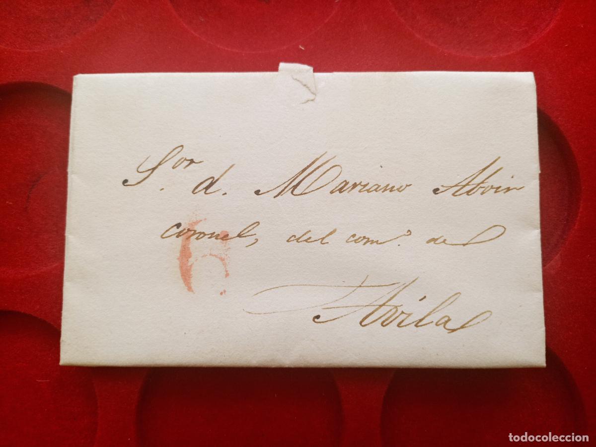 Sellos: PREFILATELIA. CARTA ENTERA AVILA