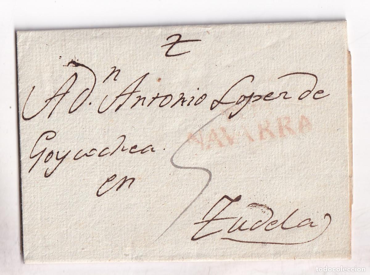 Sellos: PREFILATELIA. CARTA ENTERA. A TUDELA. NAVARRA. 1830.