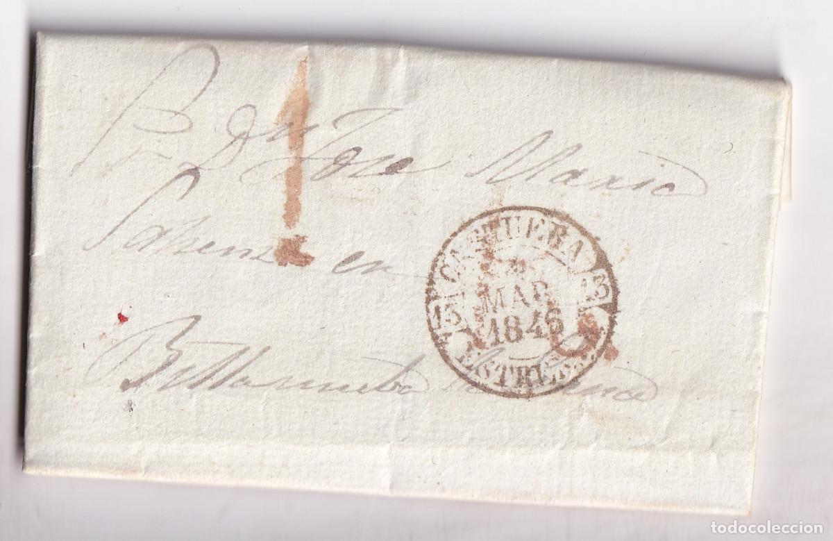 Sellos: PREFILATELIA. CARTA ENTERA. BAEZA. CASTUERA. 1846. EXTREMADURA