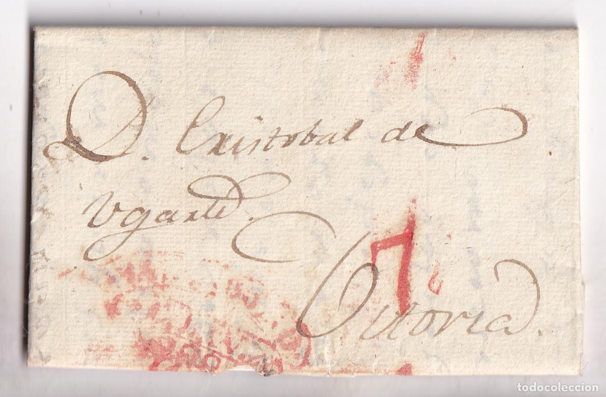Sellos: PREFILATELIA. CARTA ENTERA VALLADOLID 1874 A VITORIA. GUERRA CARLISTA. DESOCUPA CASA GENERAL EN JEFE