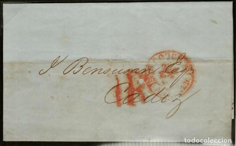 Sellos: FA0485. PREFILATELIA. 1851, San Roque a Cadiz