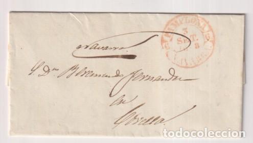 Timbres: Carta de Pamplona a Corella del 3 Sep. 1848 con marca 34R