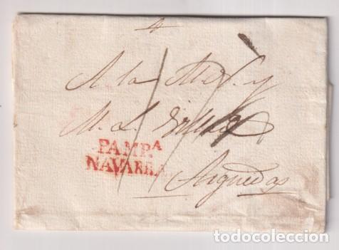 Stamps: Carta de Pamplona a Arguedas del 26 Feb. 1828 con marca 31R