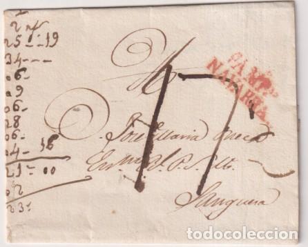 Stamps: Carta de Pamplona a Sanguesa del 10 Oct. 1831. con Marca 31R