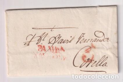 Stamps: Carta de Pamplona a Corella del 10 de Ene. 1929 Con marca 31R. y porteo 5 R