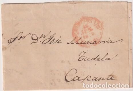 Stamps: Carta de Pamplona a Tudela-Cascante del 18 Jun. 1849 Con Baeza 34R