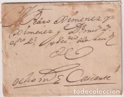 Francobolli: Carta de Pamplona a Cascante del 16 Mar. 1730. Porteo Manuscrito